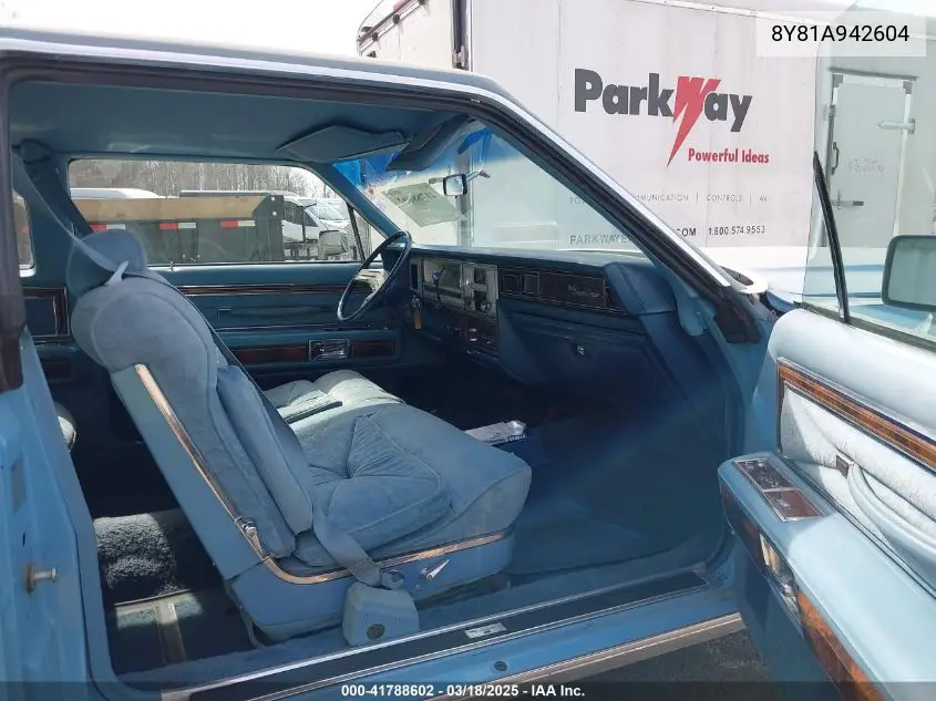 1978 Lincoln Continental VIN: 8Y81A942604 Lot: 41788602