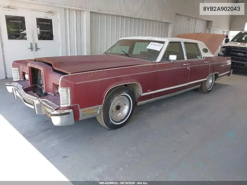 1978 Lincoln Continental VIN: 8YB2A902043 Lot: 42266332