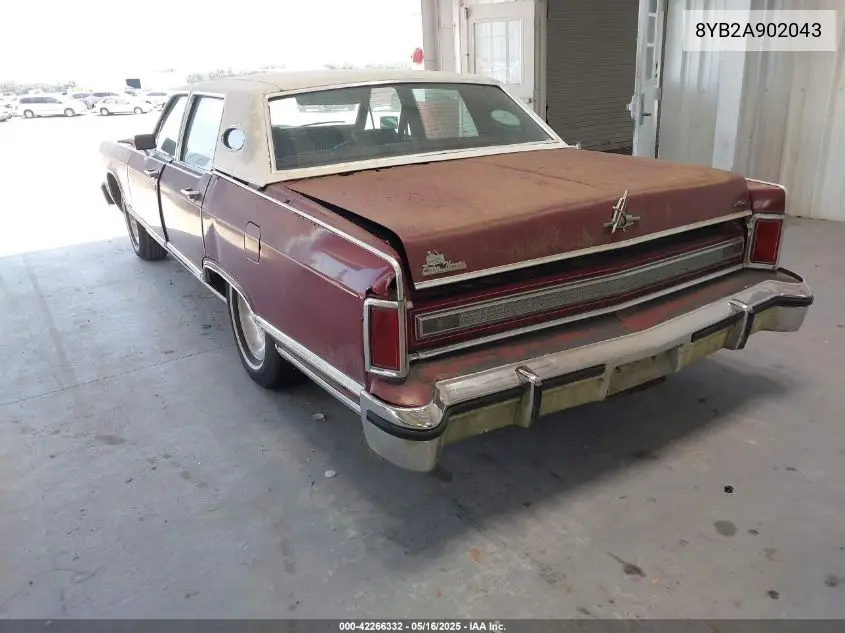 1978 Lincoln Continental VIN: 8YB2A902043 Lot: 42266332