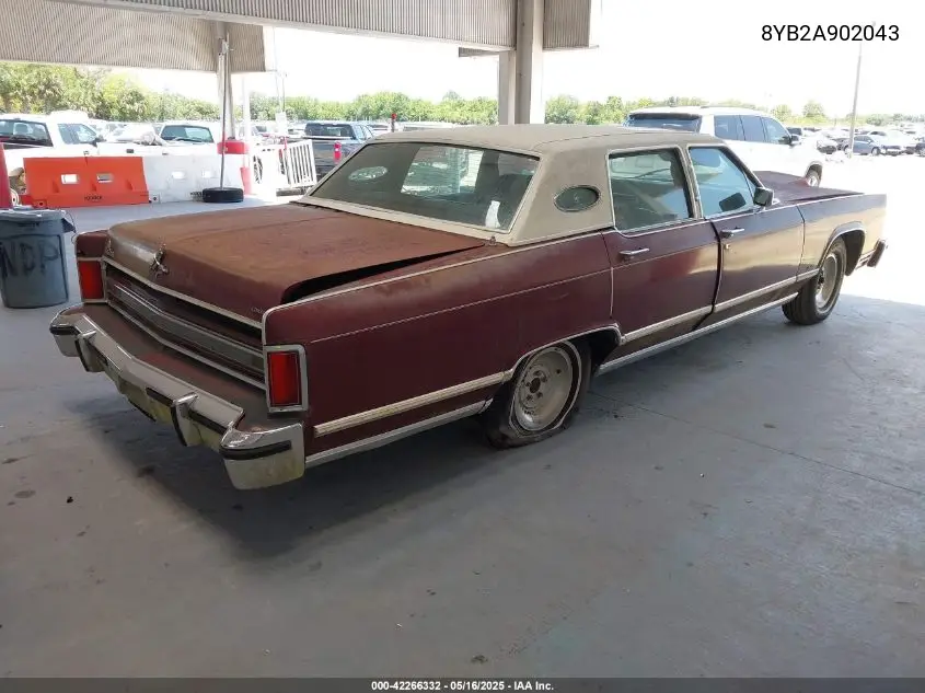 1978 Lincoln Continental VIN: 8YB2A902043 Lot: 42266332