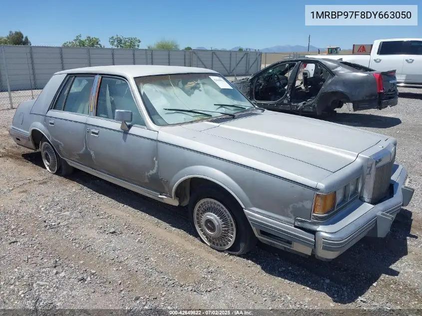 1983 Lincoln Continental VIN: 1MRBP97F8DY663050 Lot: 42649822
