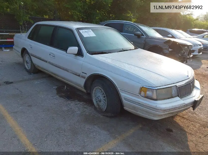 1993 Lincoln Continental Executive VIN: 1LNLM9743PY682992 Lot: 42452631