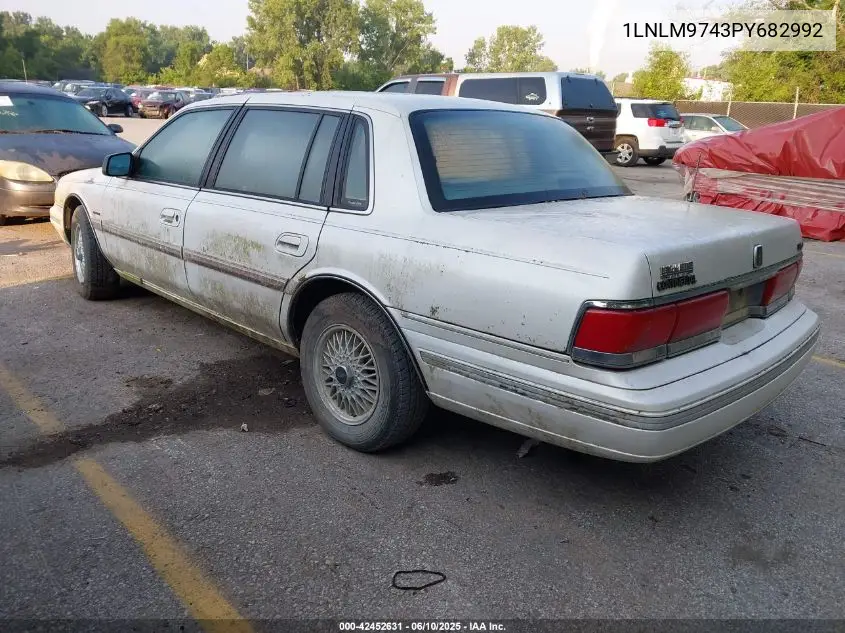 1993 Lincoln Continental Executive VIN: 1LNLM9743PY682992 Lot: 42452631