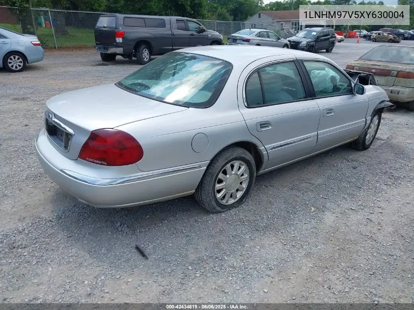 1999 Lincoln Continental VIN: 1LNHM97V5XY630004 Lot: 42434619