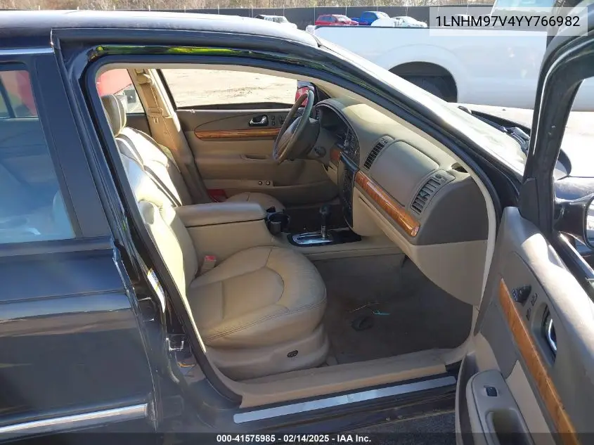 2000 Lincoln Continental VIN: 1LNHM97V4YY766982 Lot: 41575985