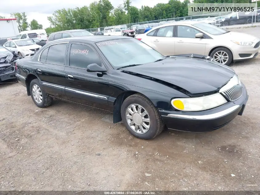 2000 Lincoln Continental VIN: 1LNHM97V1YY896525 Lot: 42670664