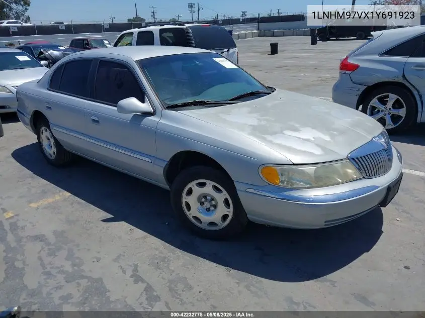 2001 Lincoln Continental VIN: 1LNHM97VX1Y691923 Lot: 42232775