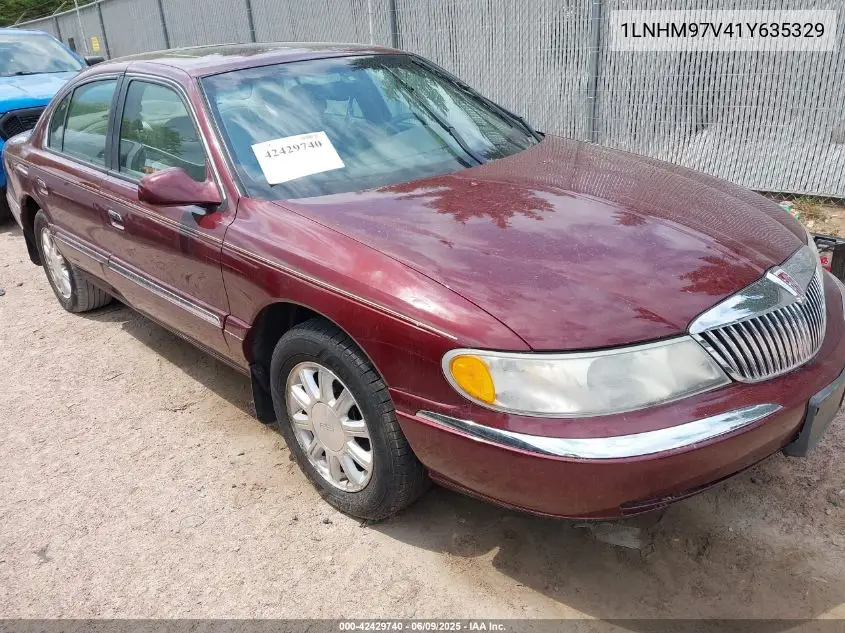 2001 Lincoln Continental VIN: 1LNHM97V41Y635329 Lot: 42429740