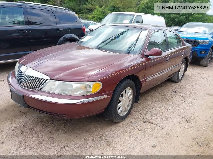 2001 Lincoln Continental VIN: 1LNHM97V41Y635329 Lot: 42429740