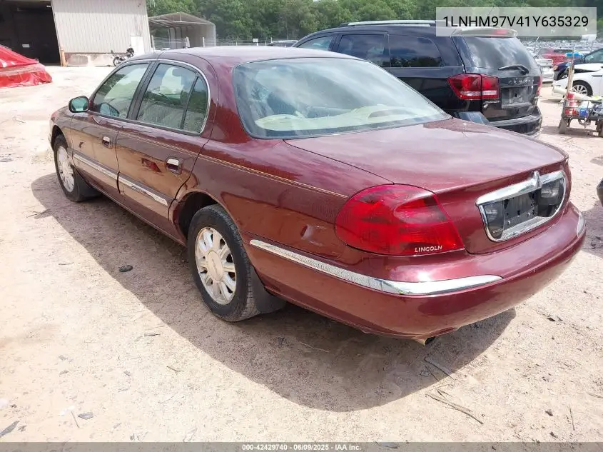 2001 Lincoln Continental VIN: 1LNHM97V41Y635329 Lot: 42429740