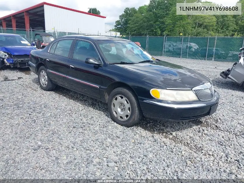 2001 Lincoln Continental VIN: 1LNHM97V41Y698608 Lot: 42699234