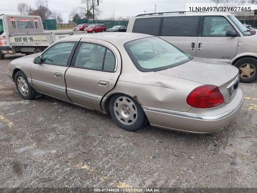 2002 Lincoln Continental VIN: 1LNHM97V32Y627465 Lot: 41744638