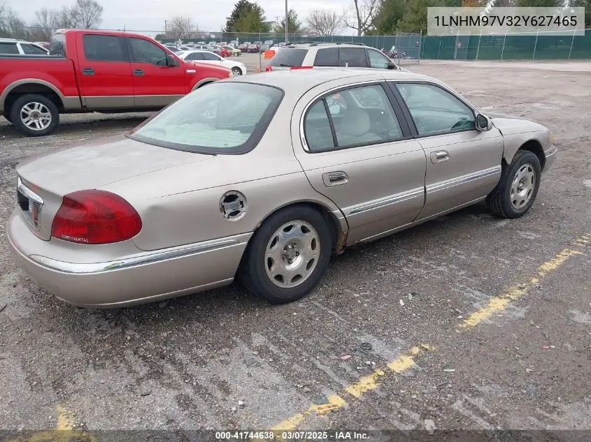 2002 Lincoln Continental VIN: 1LNHM97V32Y627465 Lot: 41744638