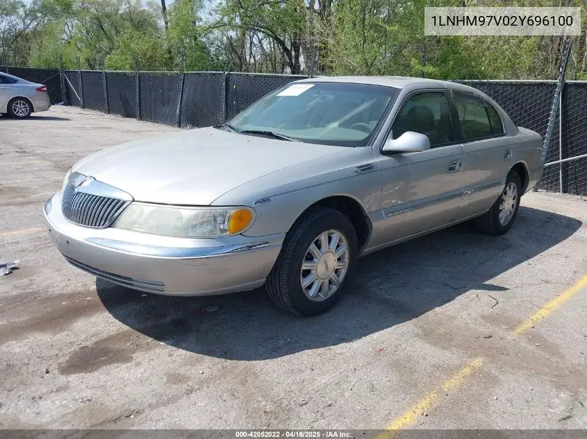 2002 Lincoln Continental VIN: 1LNHM97V02Y696100 Lot: 42052022