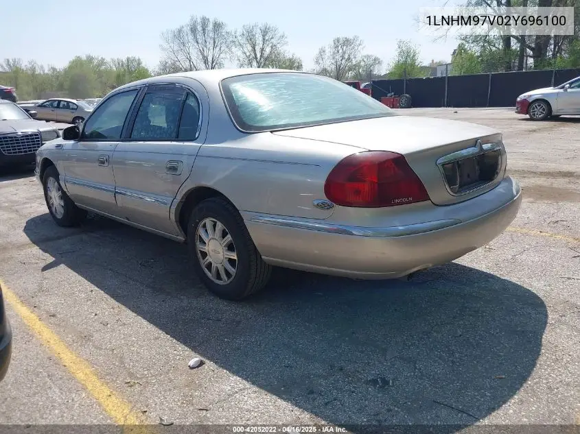 2002 Lincoln Continental VIN: 1LNHM97V02Y696100 Lot: 42052022