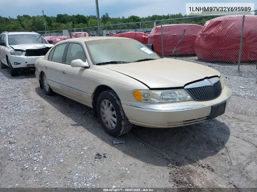 2002 Lincoln Continental VIN: 1LNHM97V32Y695989 Lot: 42148777
