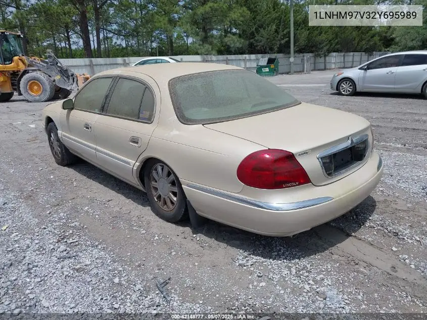 2002 Lincoln Continental VIN: 1LNHM97V32Y695989 Lot: 42148777
