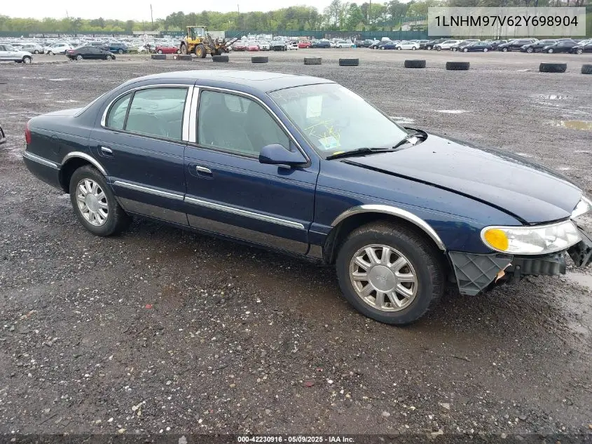 2002 Lincoln Continental VIN: 1LNHM97V62Y698904 Lot: 42230916