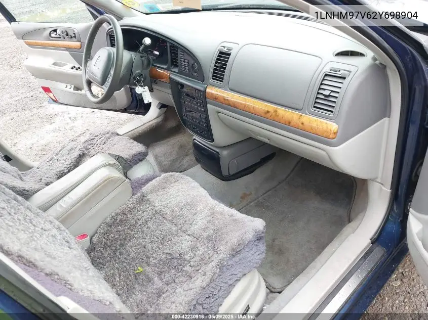 2002 Lincoln Continental VIN: 1LNHM97V62Y698904 Lot: 42230916