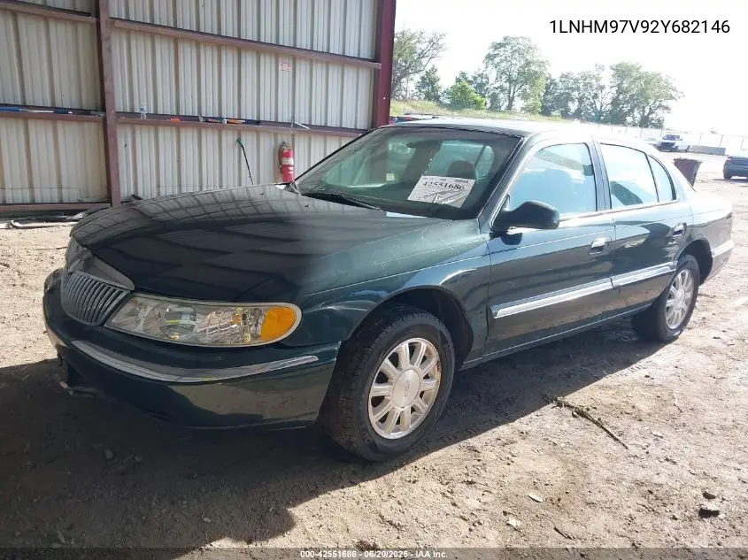 2002 Lincoln Continental VIN: 1LNHM97V92Y682146 Lot: 42551686