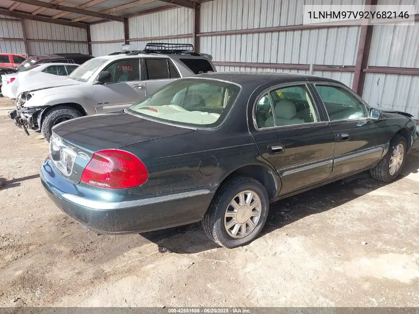 2002 Lincoln Continental VIN: 1LNHM97V92Y682146 Lot: 42551686
