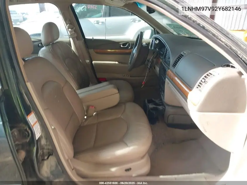 2002 Lincoln Continental VIN: 1LNHM97V92Y682146 Lot: 42551686