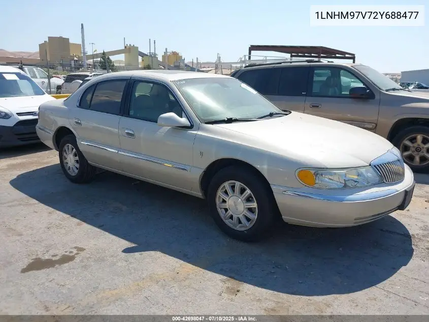 2002 Lincoln Continental VIN: 1LNHM97V72Y688477 Lot: 42698047