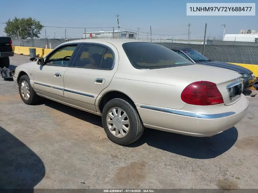 2002 Lincoln Continental VIN: 1LNHM97V72Y688477 Lot: 42698047