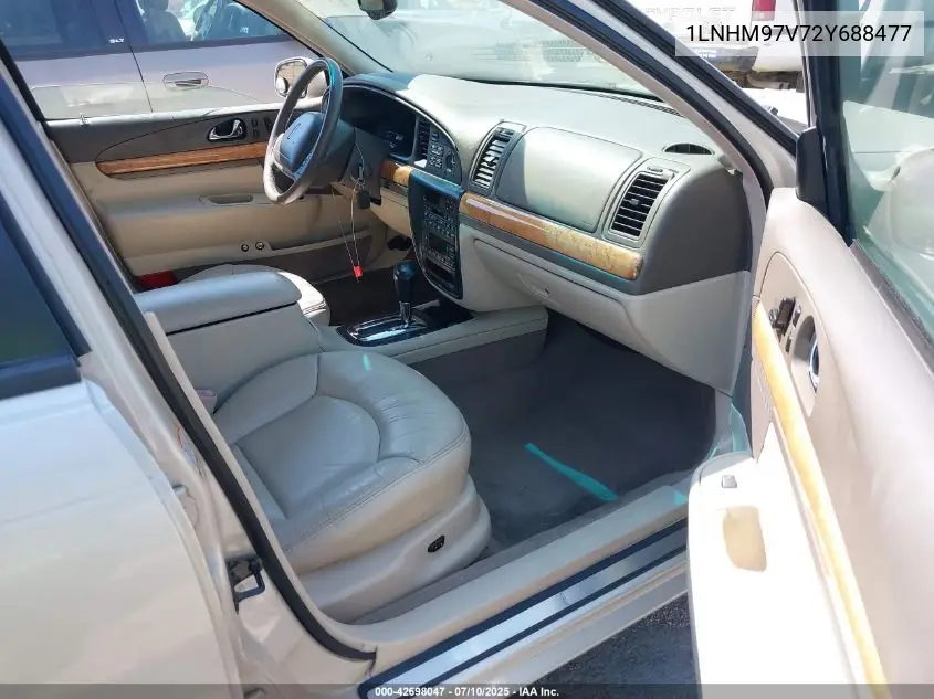 2002 Lincoln Continental VIN: 1LNHM97V72Y688477 Lot: 42698047
