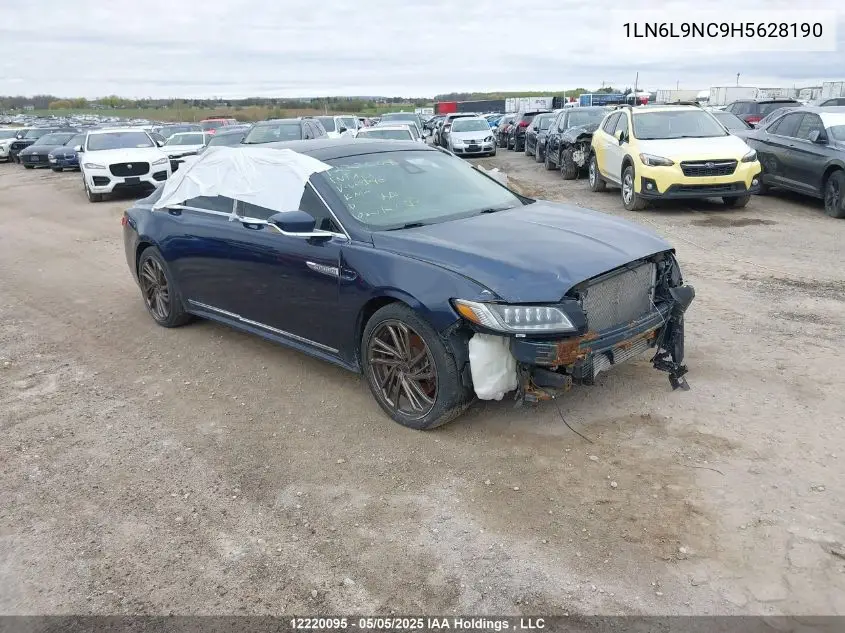 2017 Lincoln Continental VIN: 1LN6L9NC9H5628190 Lot: 12220095