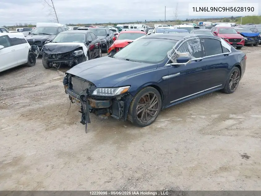 2017 Lincoln Continental VIN: 1LN6L9NC9H5628190 Lot: 12220095