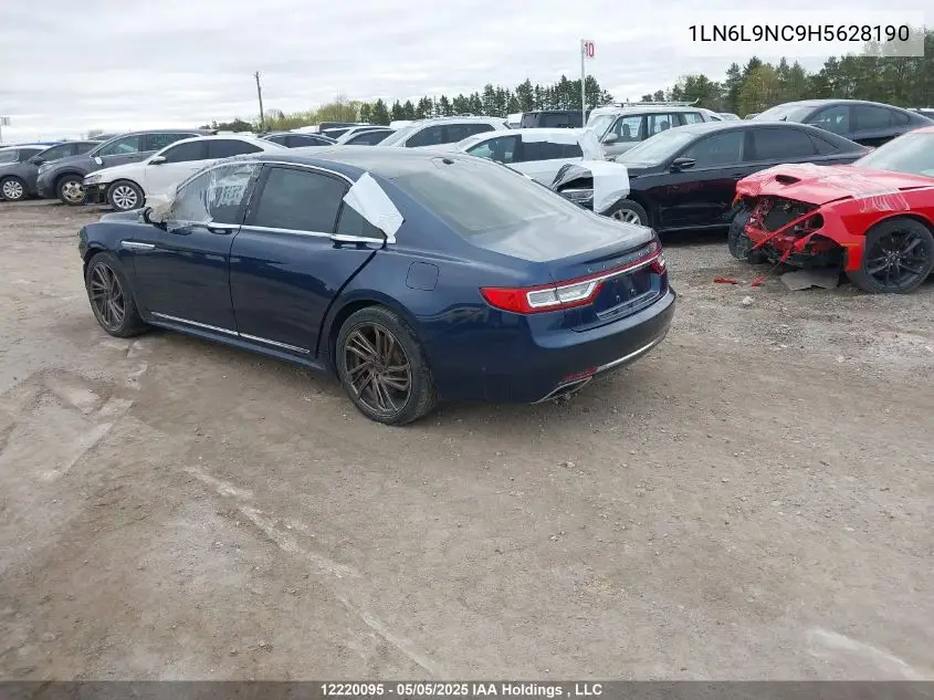 2017 Lincoln Continental VIN: 1LN6L9NC9H5628190 Lot: 12220095