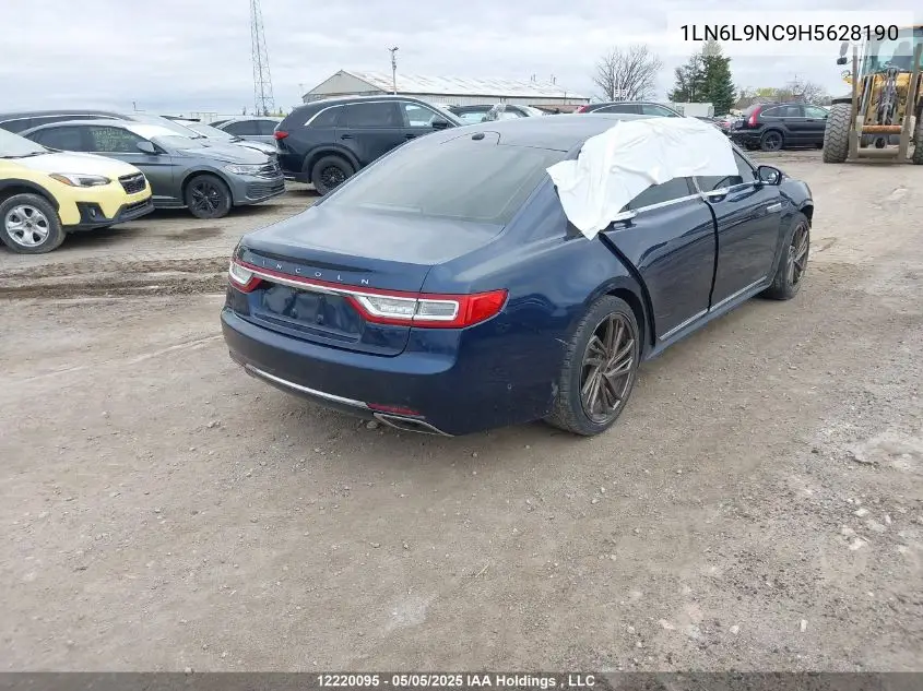 2017 Lincoln Continental VIN: 1LN6L9NC9H5628190 Lot: 12220095