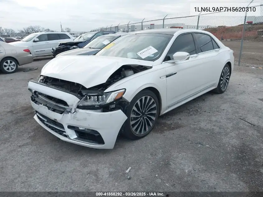 2017 Lincoln Continental Black Label VIN: 1LN6L9AP7H5620310 Lot: 41858292