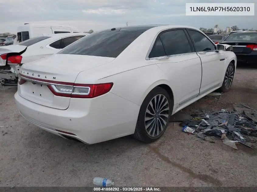 2017 Lincoln Continental Black Label VIN: 1LN6L9AP7H5620310 Lot: 41858292