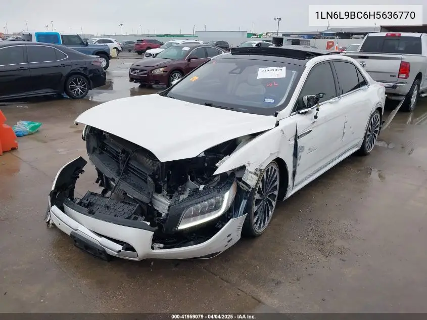 2017 Lincoln Continental Black Label VIN: 1LN6L9BC6H5636770 Lot: 41959079