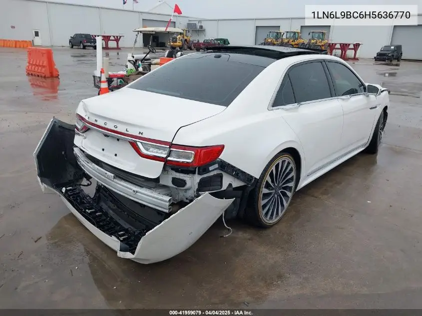 2017 Lincoln Continental Black Label VIN: 1LN6L9BC6H5636770 Lot: 41959079