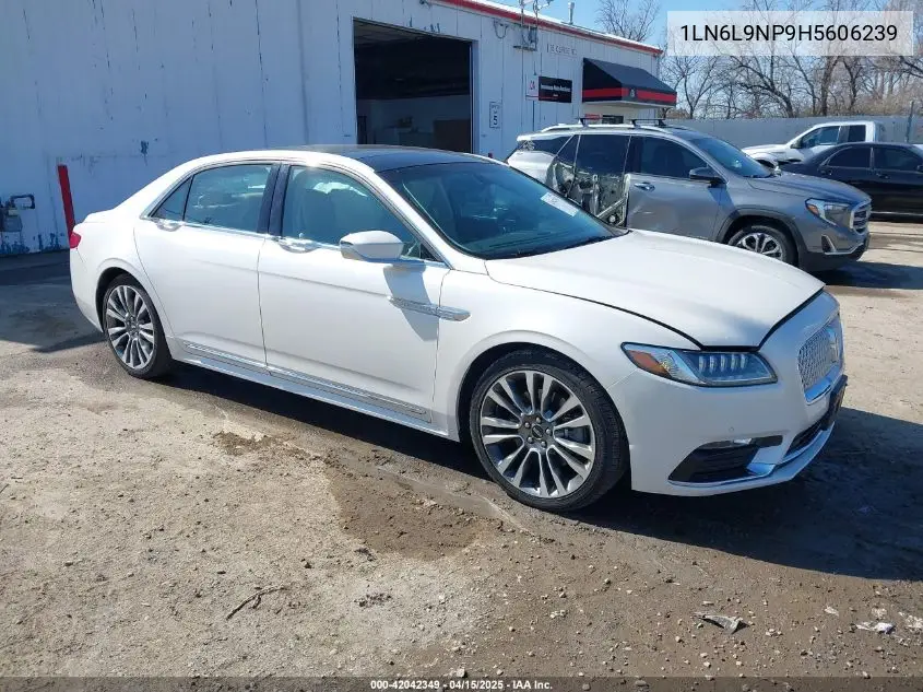 2017 Lincoln Continental Reserve VIN: 1LN6L9NP9H5606239 Lot: 42042349