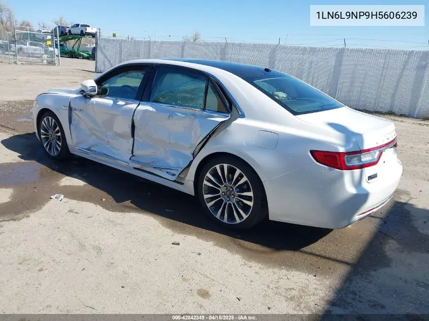 2017 Lincoln Continental Reserve VIN: 1LN6L9NP9H5606239 Lot: 42042349
