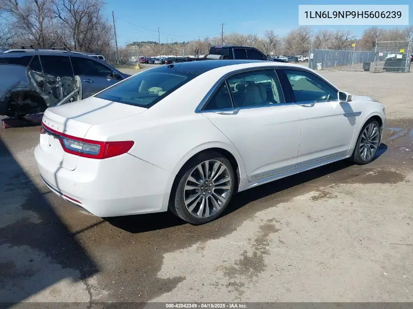 2017 Lincoln Continental Reserve VIN: 1LN6L9NP9H5606239 Lot: 42042349