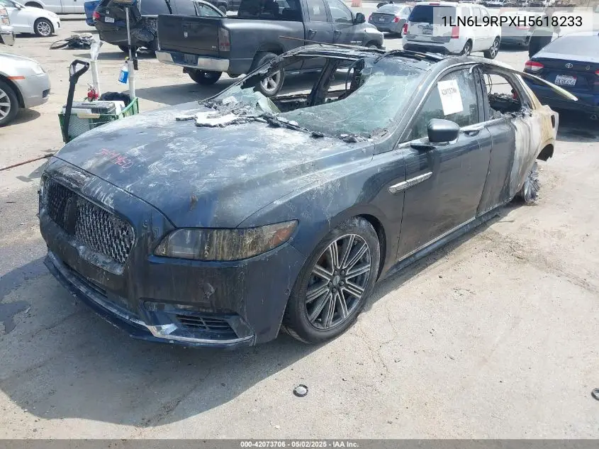 2017 Lincoln Continental Reserve VIN: 1LN6L9RPXH5618233 Lot: 42073706