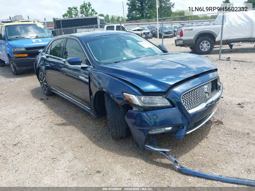 2017 Lincoln Continental Reserve VIN: 1LN6L9RP9H5602332 Lot: 42109938