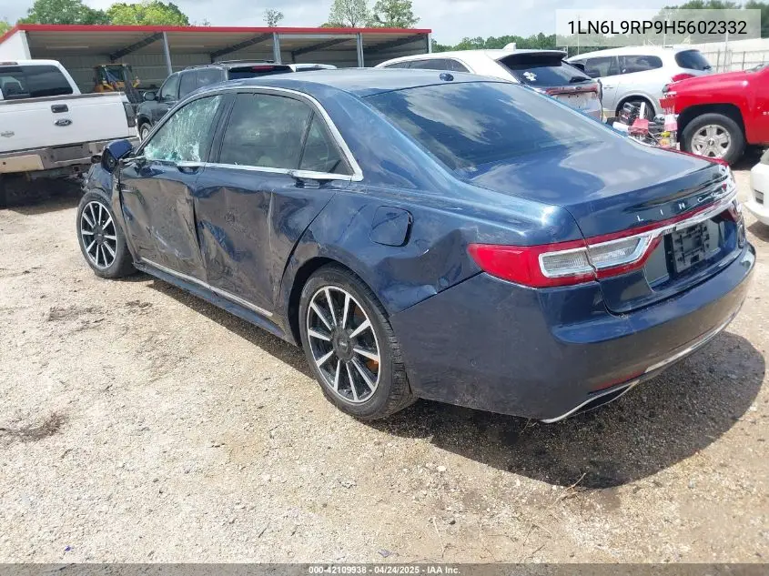 2017 Lincoln Continental Reserve VIN: 1LN6L9RP9H5602332 Lot: 42109938