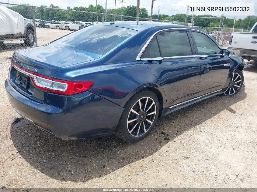 2017 Lincoln Continental Reserve VIN: 1LN6L9RP9H5602332 Lot: 42109938