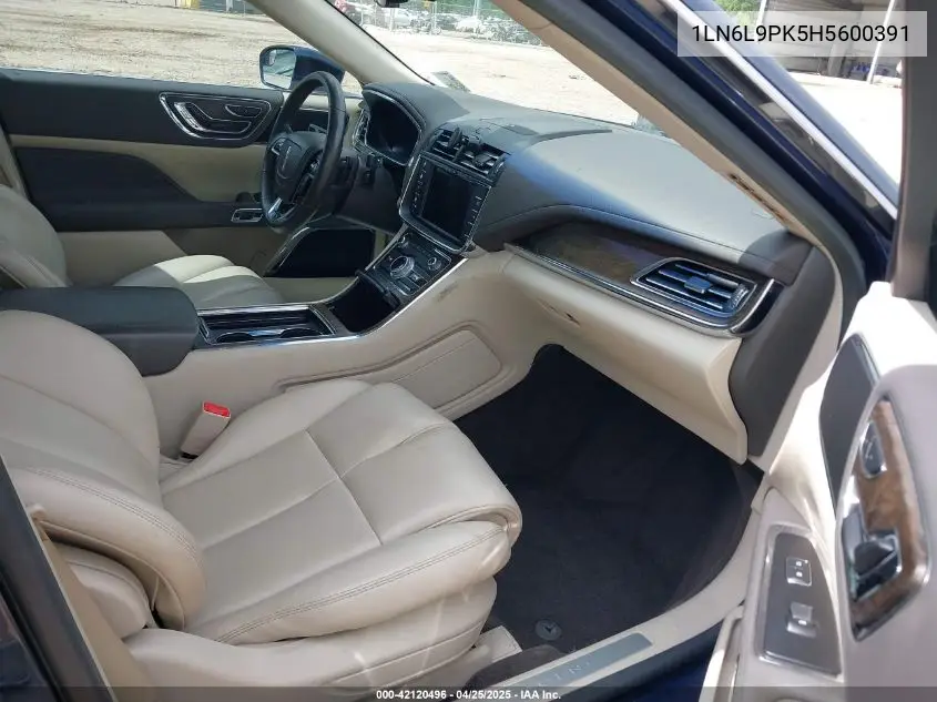 2017 Lincoln Continental Premiere VIN: 1LN6L9PK5H5600391 Lot: 42120496