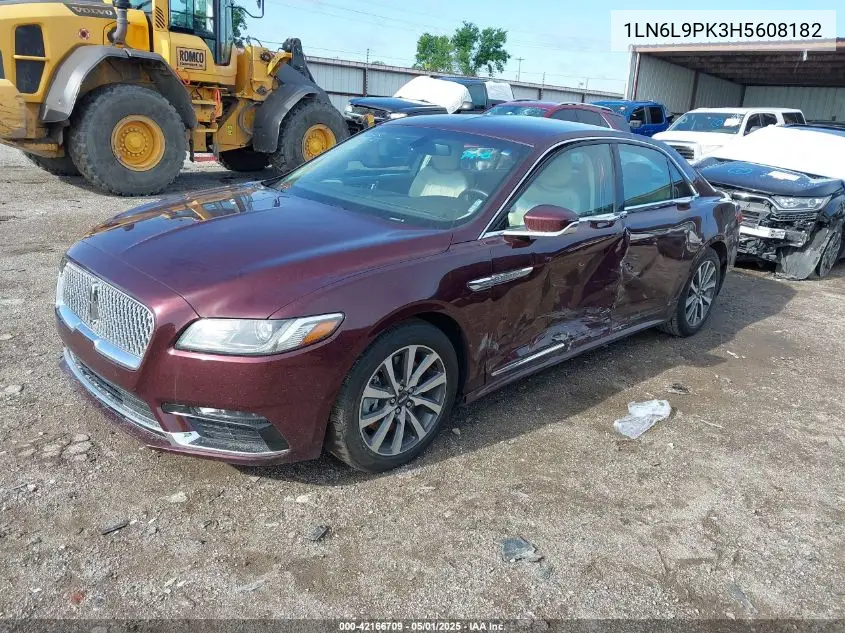 2017 Lincoln Continental Premiere VIN: 1LN6L9PK3H5608182 Lot: 42166709