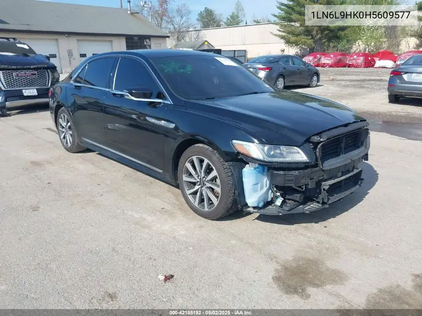 2017 Lincoln Continental Livery VIN: 1LN6L9HK0H5609577 Lot: 42185192