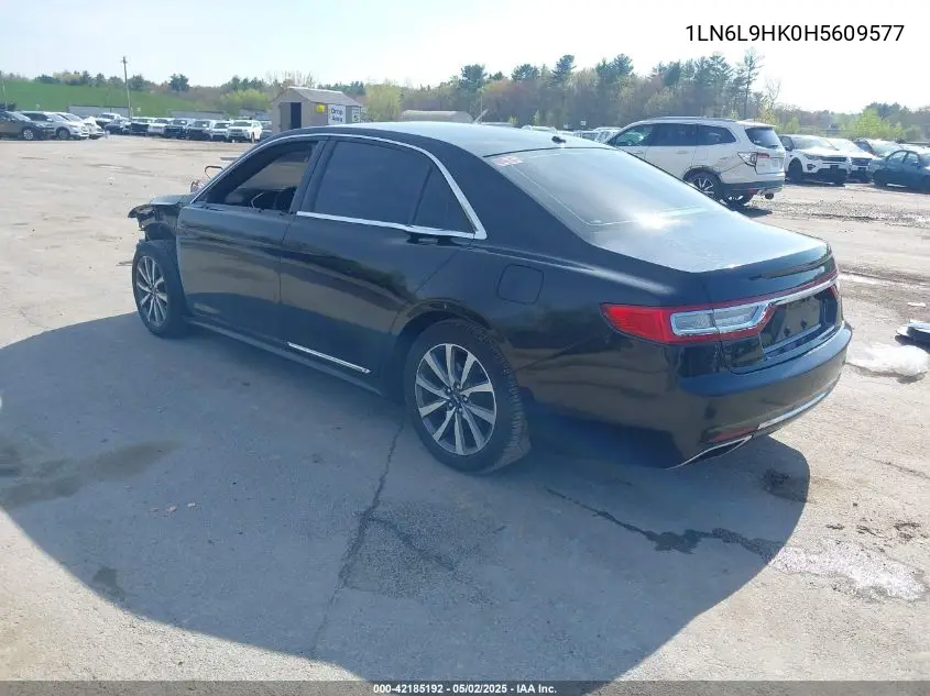 2017 Lincoln Continental Livery VIN: 1LN6L9HK0H5609577 Lot: 42185192