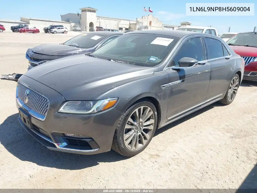 2017 Lincoln Continental Reserve VIN: 1LN6L9NP8H5609004 Lot: 42214660