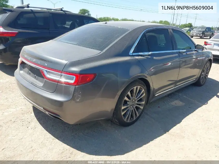 2017 Lincoln Continental Reserve VIN: 1LN6L9NP8H5609004 Lot: 42214660